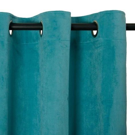 Cortina Felpa New Velvet 140x220 Cm  Turquesa-1