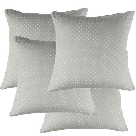 Set 4 Cojines Lona Matilde Gris 50x50 cm-0