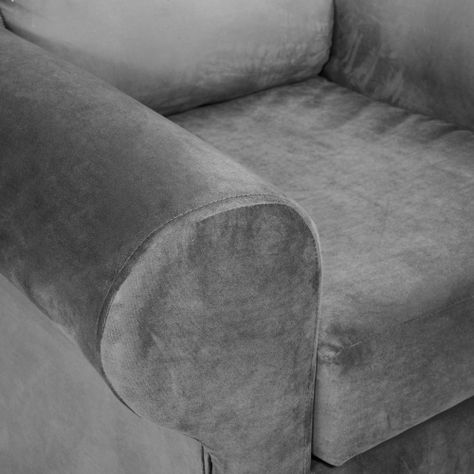 Sillon Beron 1c Felpa  Gris  95 x 90 x 100-2