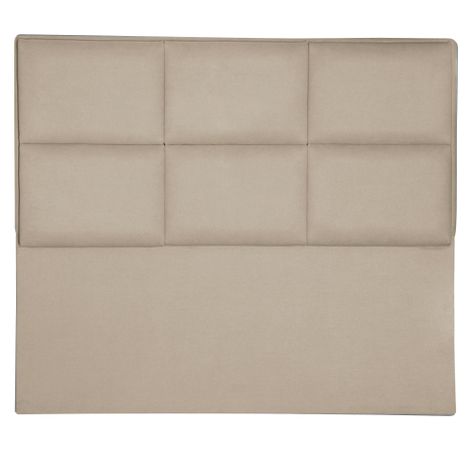Respaldo Cama 2 pl Square  152 x 8 x 130 cms  Tela   Beige -0