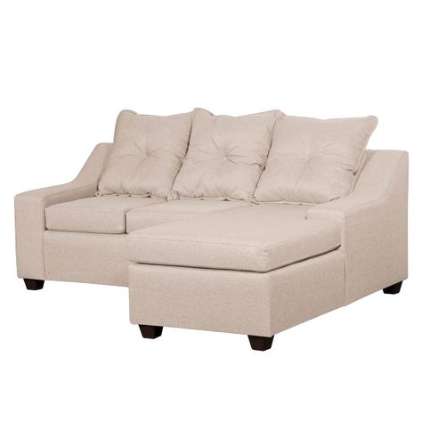  Seccional Viena 3 cuerpos  Derecho Tela Beige 195x 155 x90-1