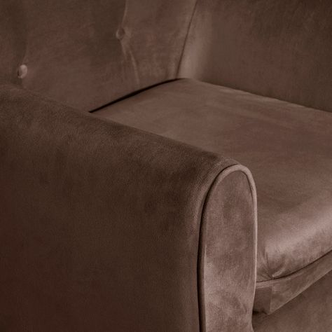 Poltrona 1C Bergen Felpa  chocolate 78 x 70 x 98-2