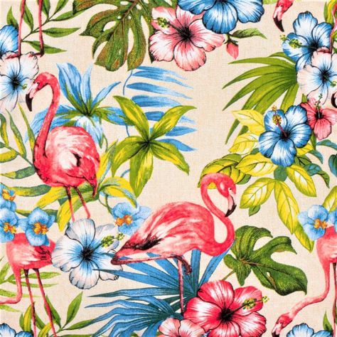 Set 2 cojines Lona Española Flamingo 50x50 BEIGE-2