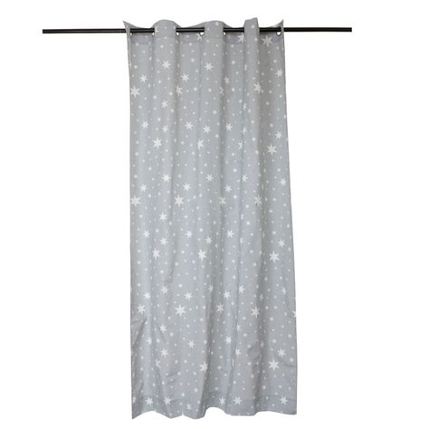 Juego Cortinas + Cojines infant. Estrellita Gris-1