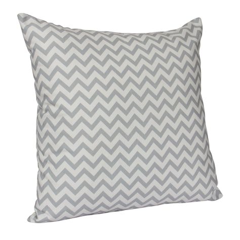 Set 4  cojines Lona Española Zig Zag 50x50 cm Gris-1