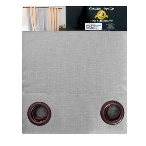 Cortina set Barbara 8 pzas. 1.40 x 2.25 Gris -4