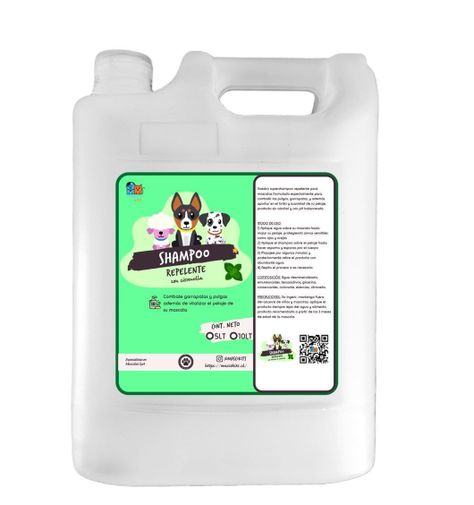 Shampoo Super Repelente 5 Litros Perros & Mascotas-0