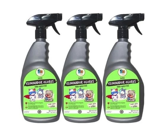 Kit 3 Eliminador De Olores Para Perros Y Gatos 1 Ltr.-0