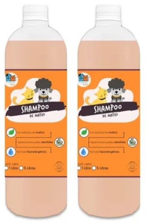 Pack 2 Shampoo De Matico Orgánico 1 Lts P/ Perros & Mascotas-0