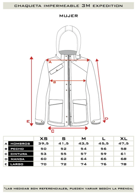 Chaqueta Impermeable 3M Expedition V2 Mujer Falcone -7