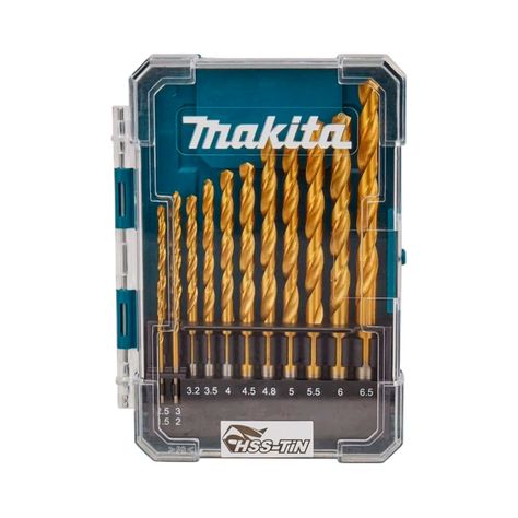 Set de Brocas Makita D-72855 Metal Acero Titanio 13 Piezas-0