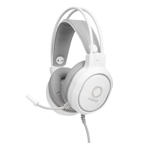Audífono Gamer Nibio Zigma PC PS XBOX Blanco RGB-1