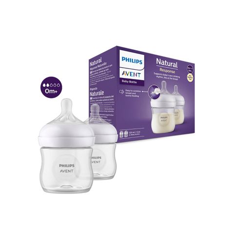Set Mamadera Natural Response 0m+ 125ml Libre BPA 2UN -2