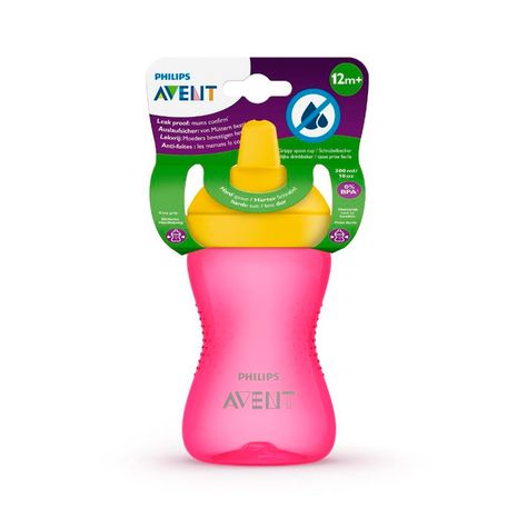 Vaso con Boquilla 300ml +12m Rosado-1