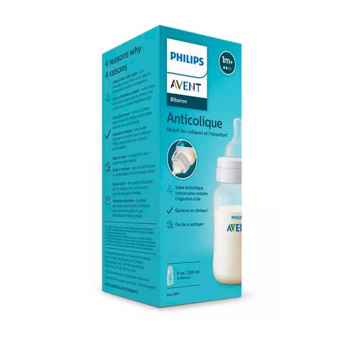 Mamadera Avent Anticólicos 260ml 1m+-3
