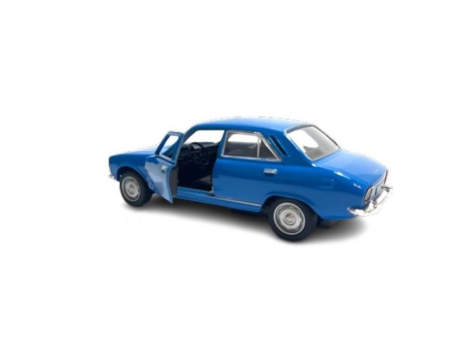PEUGEOT 504 DE 1975 AZUL MINIATURA WELLY ESCALA-1