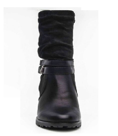 Botines Zapatos Botin Via Uno Lastro 12018404-7