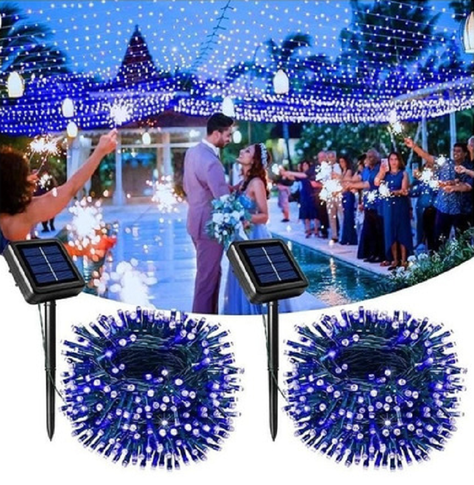 Luces Navideñas Solares Luces Led Navidad Solar  100 Led-0