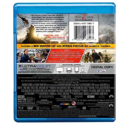 World War Z Blu-ray B1-1