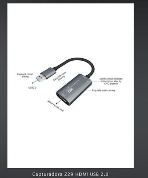 Tarjeta De Captura De Vídeo 4k 1080p Tipo C, Usb 2.0 B17-3