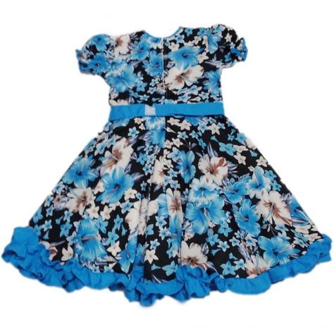 Vestidos Niña Huasa / Chinita Talla 2 4 6 8 - Azul-0