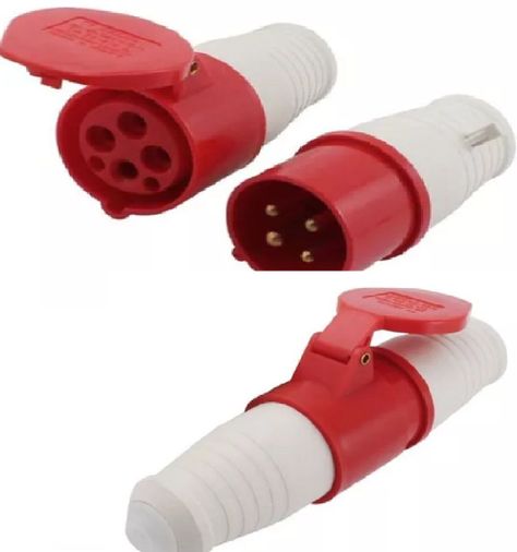 Enchufe Industrial Macho Volante Mas Hembra B24-2