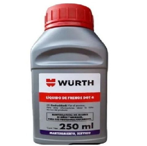 Líquido De Frenos Wurth Dot 3 - 4 250ml Full Sintetico B31-1