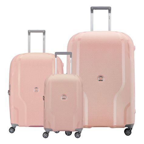 SET DE 3 MALETAS EXPANDIBLES XL DELSEY CLAVEL ROSA-0