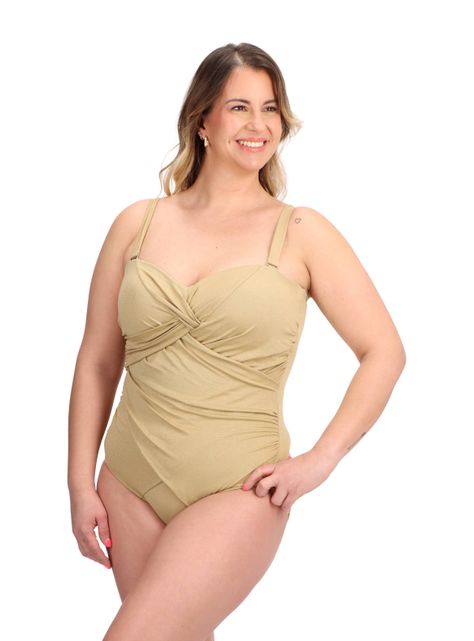 Traje de Baño Modelante Camel Caffarena -0