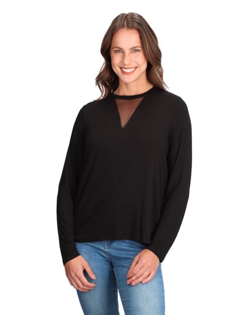 POLERA VISCOSA CAFFARENA ESCOTE-0