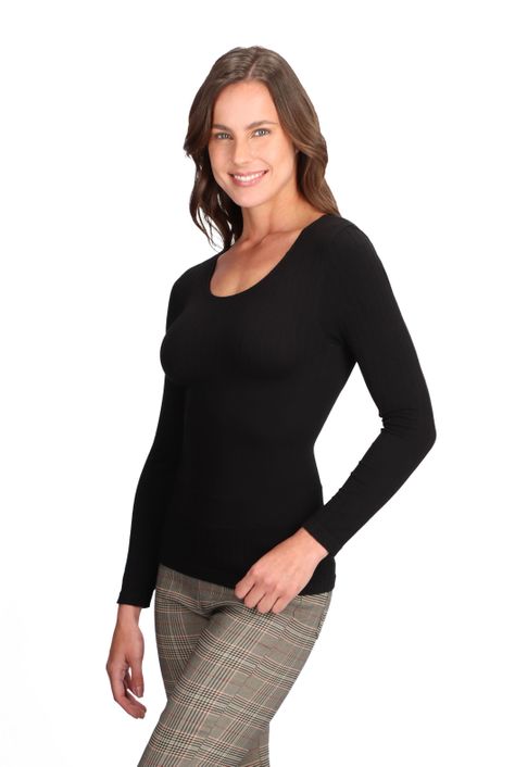 POLERA MODELANTE CAFFARENA NEGRA-1