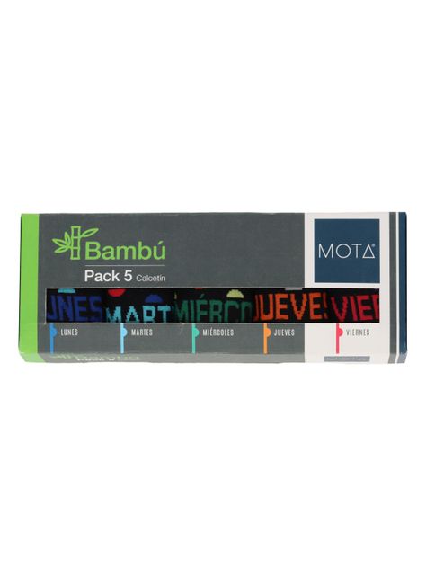 Calcetin medio Bambú Pack 5 Mota-1