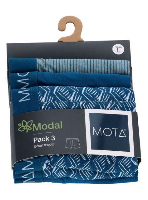 Bóxer Medio Modal Pack 3 Mota-3