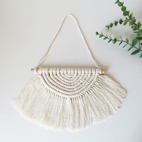    Colgante  de pared semicírculo macramé-1