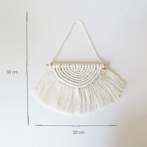    Colgante  de pared semicírculo macramé-2