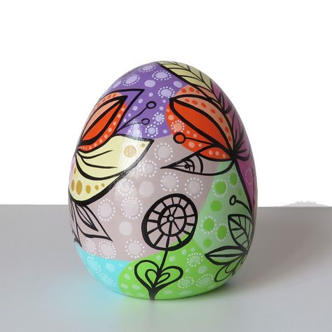 Huevo decorativo de cerámica 15cm-1
