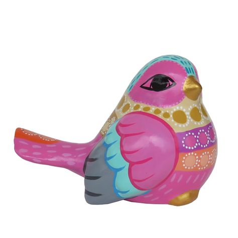 Pájaro decorativo de cerámica-0