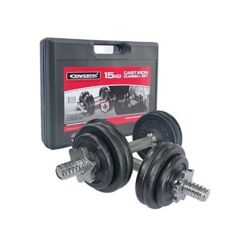 MALETA MANCUERNAS NEGRA 15KG COVERTEC-0