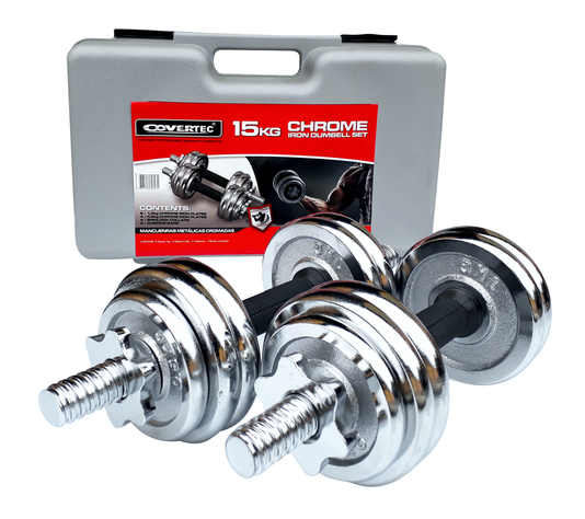 MALETA MANCUERNAS CROMADA 15KG COVERTEC-0