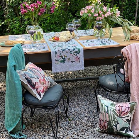 Set  de Individuales, Gris Claro,  Magnolia-2
