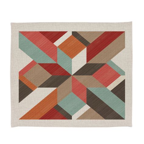 Set  de Individuales, Linet Natural, Terrazo-0