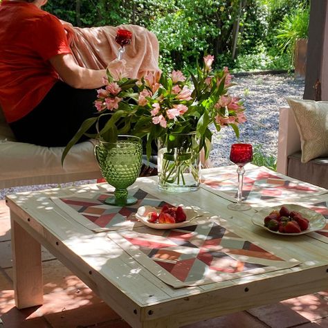 Set  de Individuales, Linet Natural, Terrazo-1