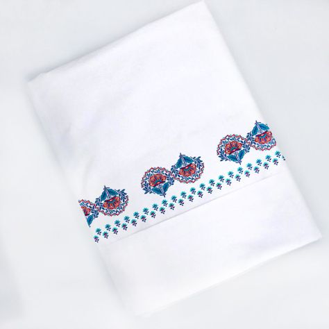 Juego de Sábanas King Folk Azúl-1