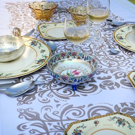 Set  Individuales Velo Organza Versalles -3