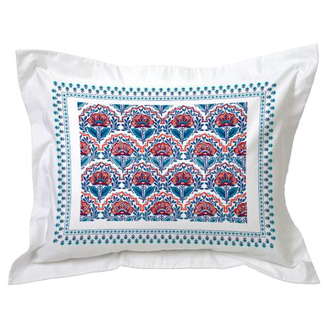 Funda de Almohada  - Folk Azúl - 50x70-0