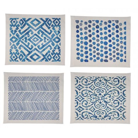Set  de Individuales Impermeables Blue-0