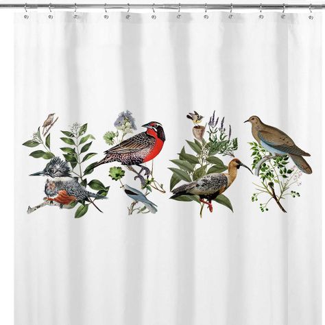 Cortina de Baño Pajaros Nativos-0
