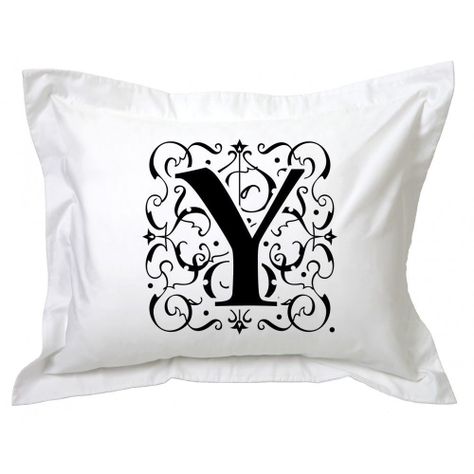 Funda de Almohada Letra Deco Y-0