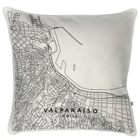 Cojín Mapa Valparaiso, 60x60-0
