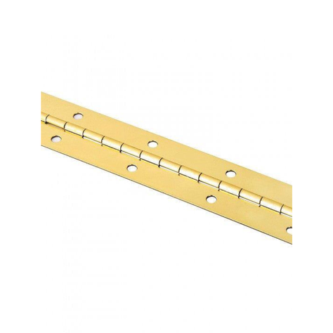 Bisagra Piano 1m Bronce Metálica C/tornillos Resistentes-1